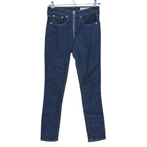 Rag & Bone Onslow High Rise Zipper Skinny Jeans Size 25 Mia Blue Classic Denim